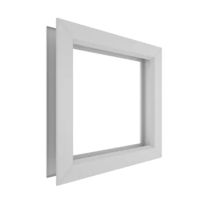 Vision lites for commercial door louvers